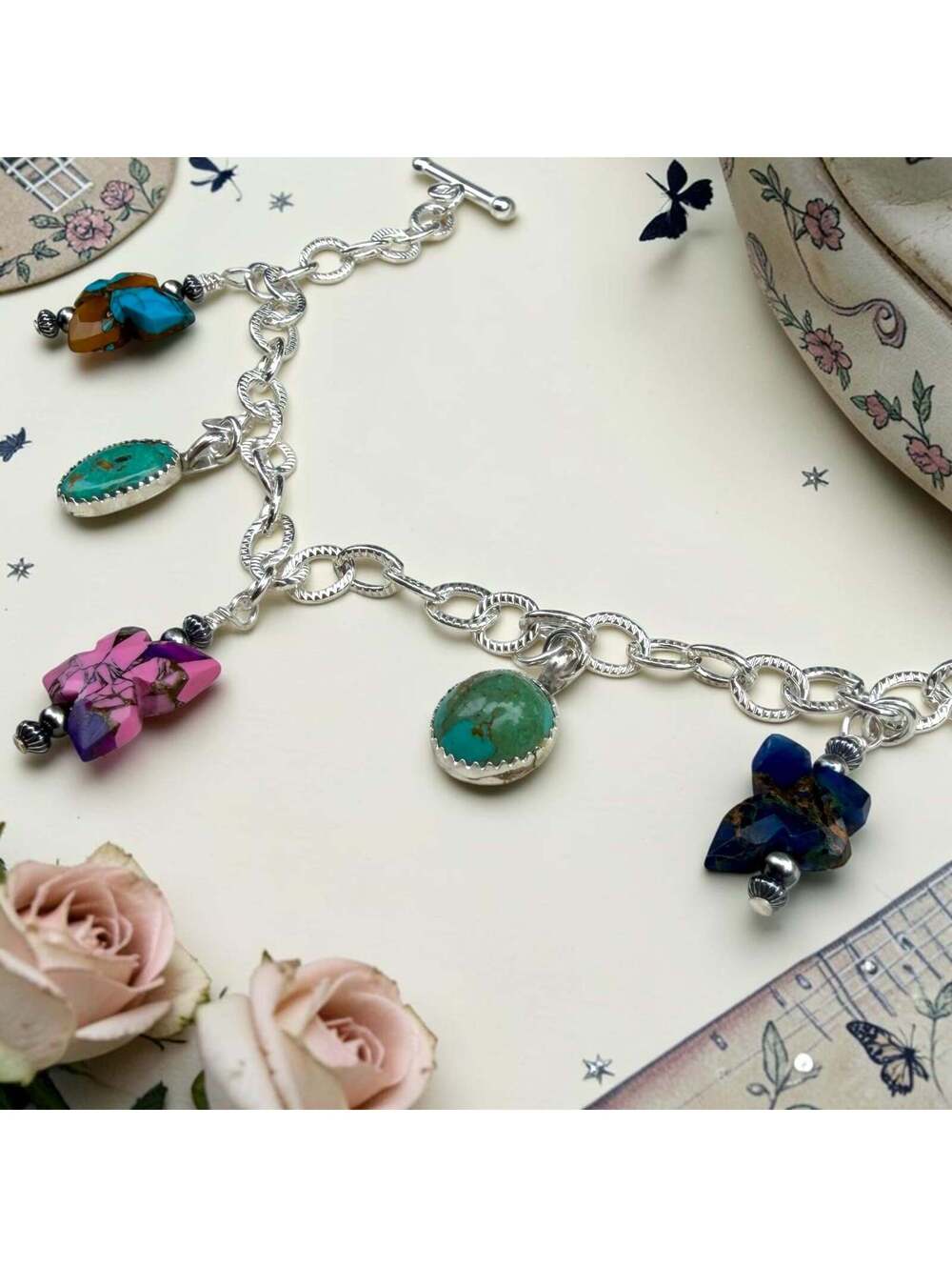 Charmed, I'm Sure- 8" Toggle Charm Bracelet